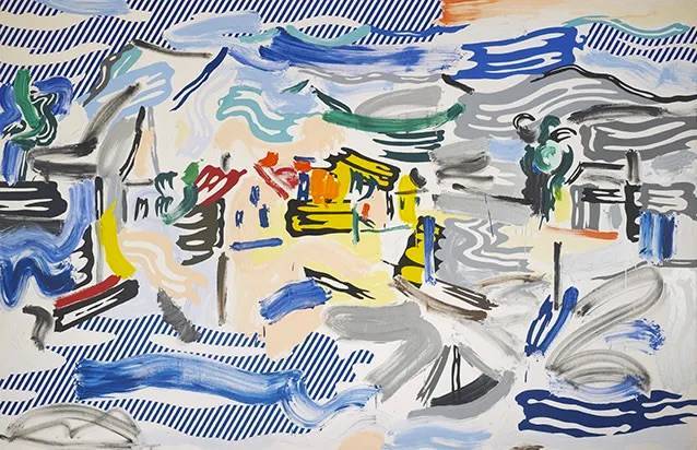 Roy Lichtenstein, Fishing Village, 1987