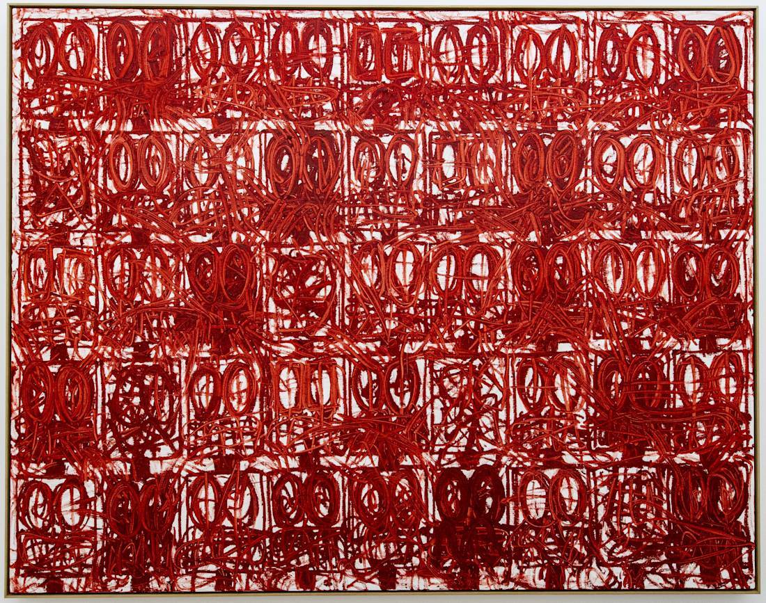 Rashid Johnson - Anxious Red Painting, 2020