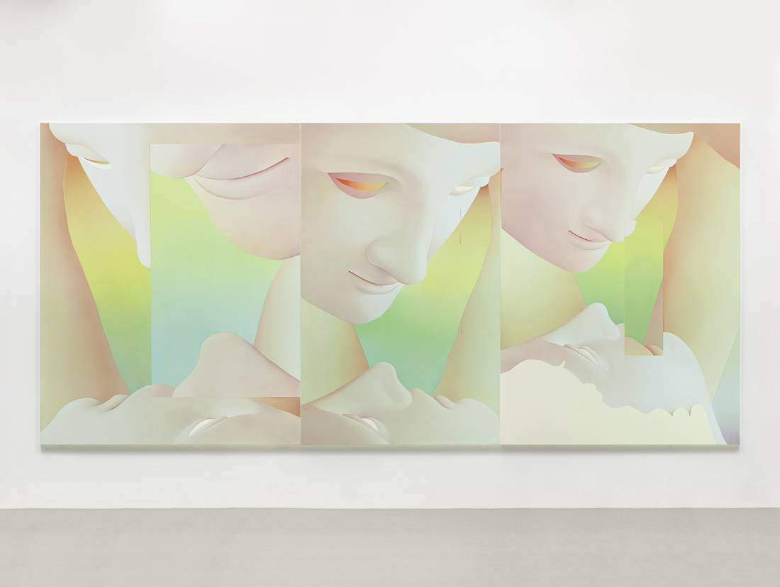 VIVIAN GREVEN - Psy Amo (7-9), 2023 Huile sur toile Collection particulière, Hambourg et Munich