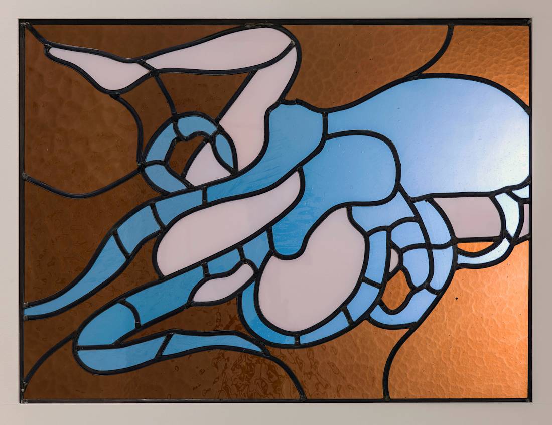Laure Prouvost, Holding as one stain glass fragments, 2020 60 x 80 cm, Galerie Nathalie Obadia